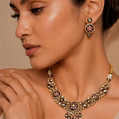 Noor Blossom Pearl Set - 2