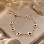 Emerald Fleur Bracelet