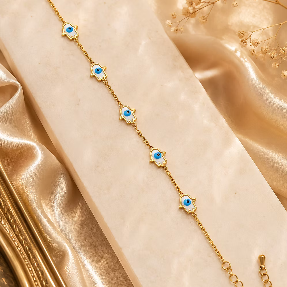 Nazar Luxe Hamsa Bracelet