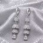 Celeste Silver Jhumka Earrings