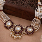Ruby Pearl Blossom Set