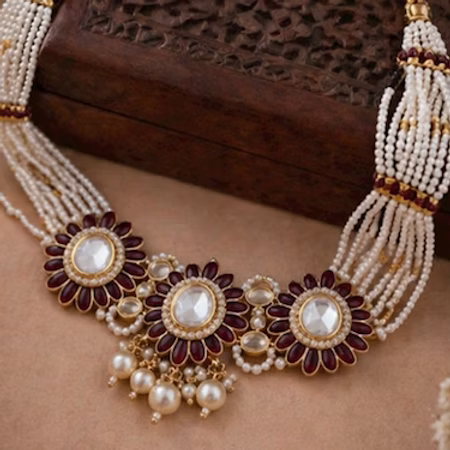 Ruby Pearl Blossom Set - 2