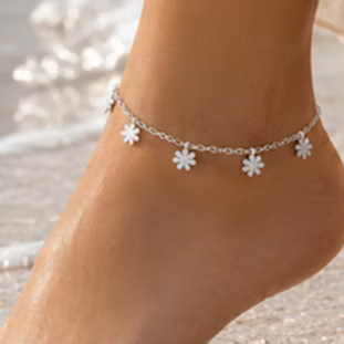 Golden Daisy Anklet