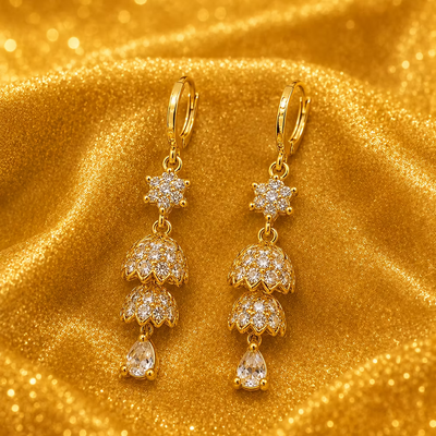 Aurelia Gold Jhumka Earrings